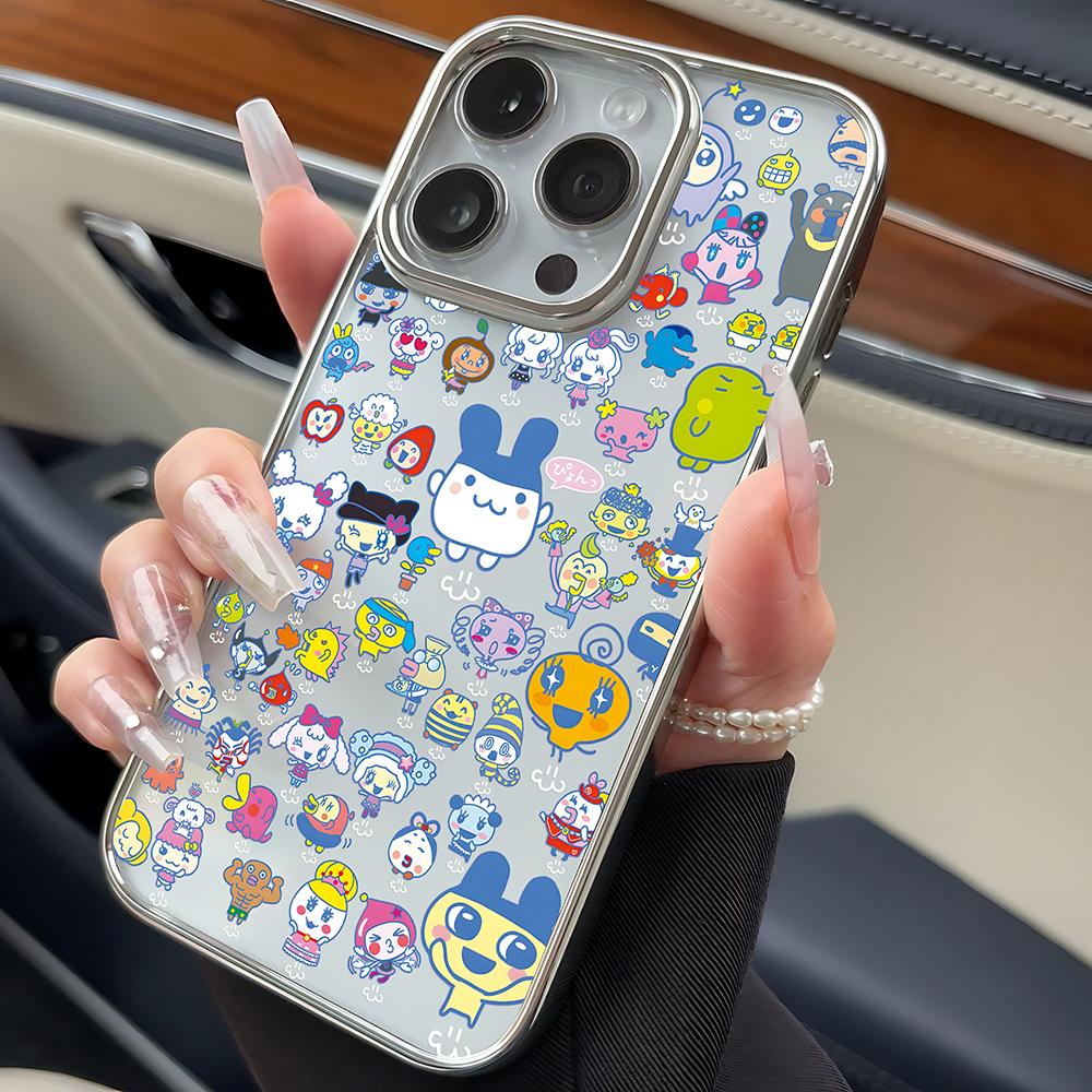 Cartoon Role Tamagotchi Dog Phone Case for iPhone 16e 16 15 14 13 12 11 Pro Max X XR XSMAX 8 7 Plus Luxury Clear Soft Back Cover
