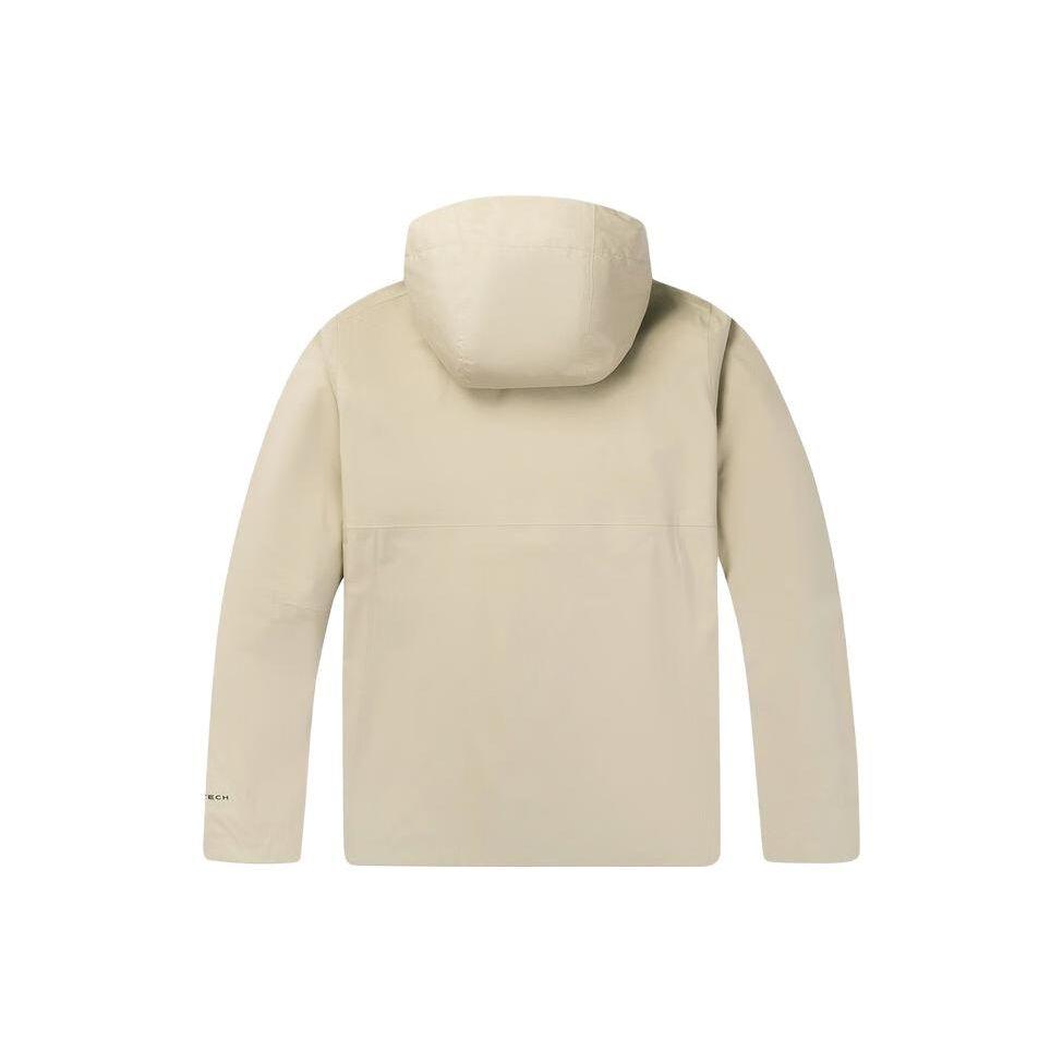 Columbia Solid Color Logo Hooded Three-In-One Down Jacket Unisex Jacket Off-White XE5268-271