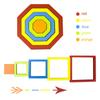 Wooden Geometric Shape Puzzle Kids Montessori Toys Shape Cognition Children Jigsaw Puzzle Board Learning Educational Toys Gifts