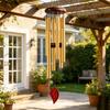 Metal Wind Chime with 6 Aluminum Tubes Garden Hanging Chimes Weather Resistant Wind