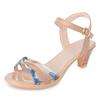Fashion AIYUQI Summer Sandals Women 2025 New Mixed Colors Fashion Summer Footwear Women Sandals Mid Heel 3 Colors Sandals for Girls