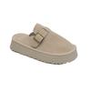 Birkenstock Semi-Slipper Soft Leather Slippers 22 New Flat Slippers Retro Toe Slippers