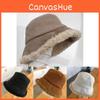 Womens Winter Fashionable Bucket Hat Plush Lambswool Fabric For Stylish And Outfits Warm