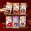 6pcs Cute New Year Panda Red Envelopes Traditional Gifts Packing Bags  Kids Gifts