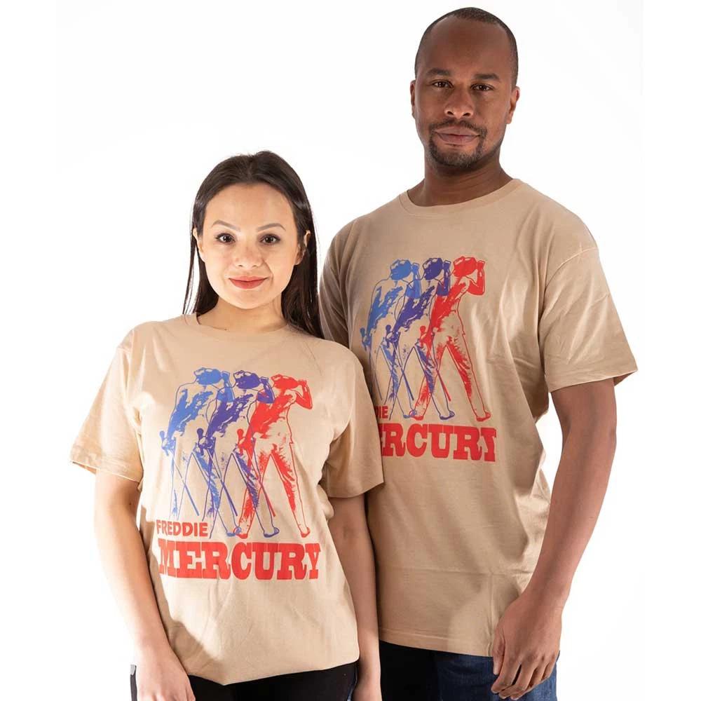 Freddie Mercury Multicolour Photo Official Tee T-Shirt Mens Unisex M