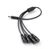 5.5x2.1mm Power Splitter Cable 1 To 2 3 4 Way Adapter For CCTV Router LED Light 40cm Length