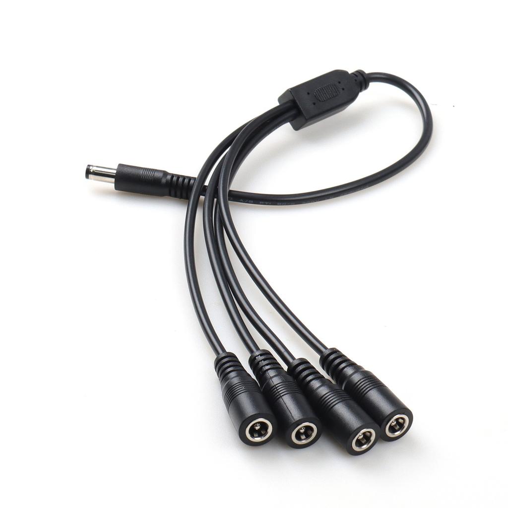 5.5x2.1mm Power Splitter Cable 1 To 2 3 4 Way Adapter For CCTV Router LED Light 40cm Length
