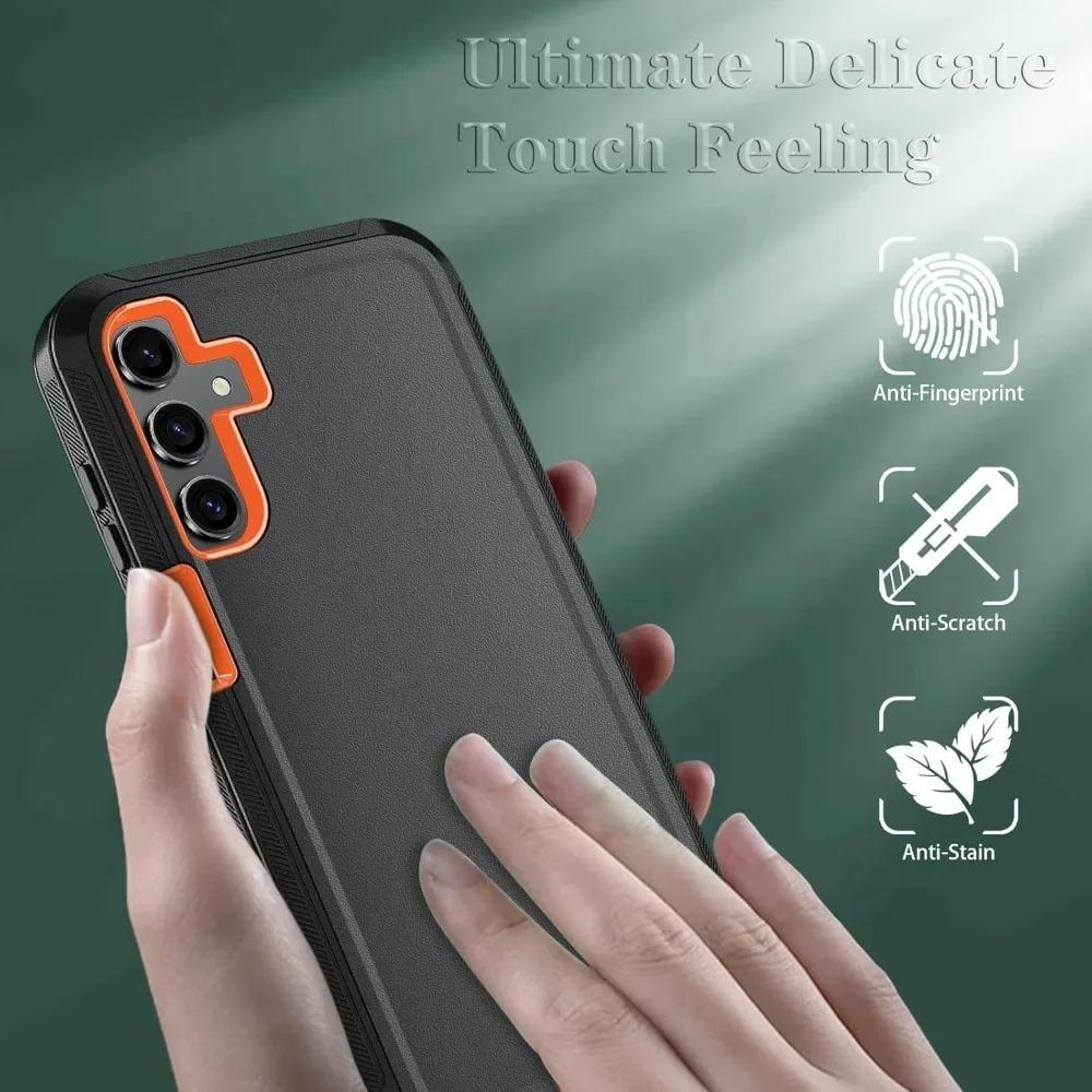 3-Laye Rugged Hybrid Ott Defender Case For Samsung A57 A37 A27 A17 A07 A56 A36 A26 A16 A06 A55 A35 A25 A05 A05s 4G 5G Cover