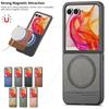 Magnetic Leather Phone For Magsafe Magsafing Case For Motorola Razr 60 Ultra Wireless Charging Phone Back Protection Cover For Moto Razr 50 40 Ultra