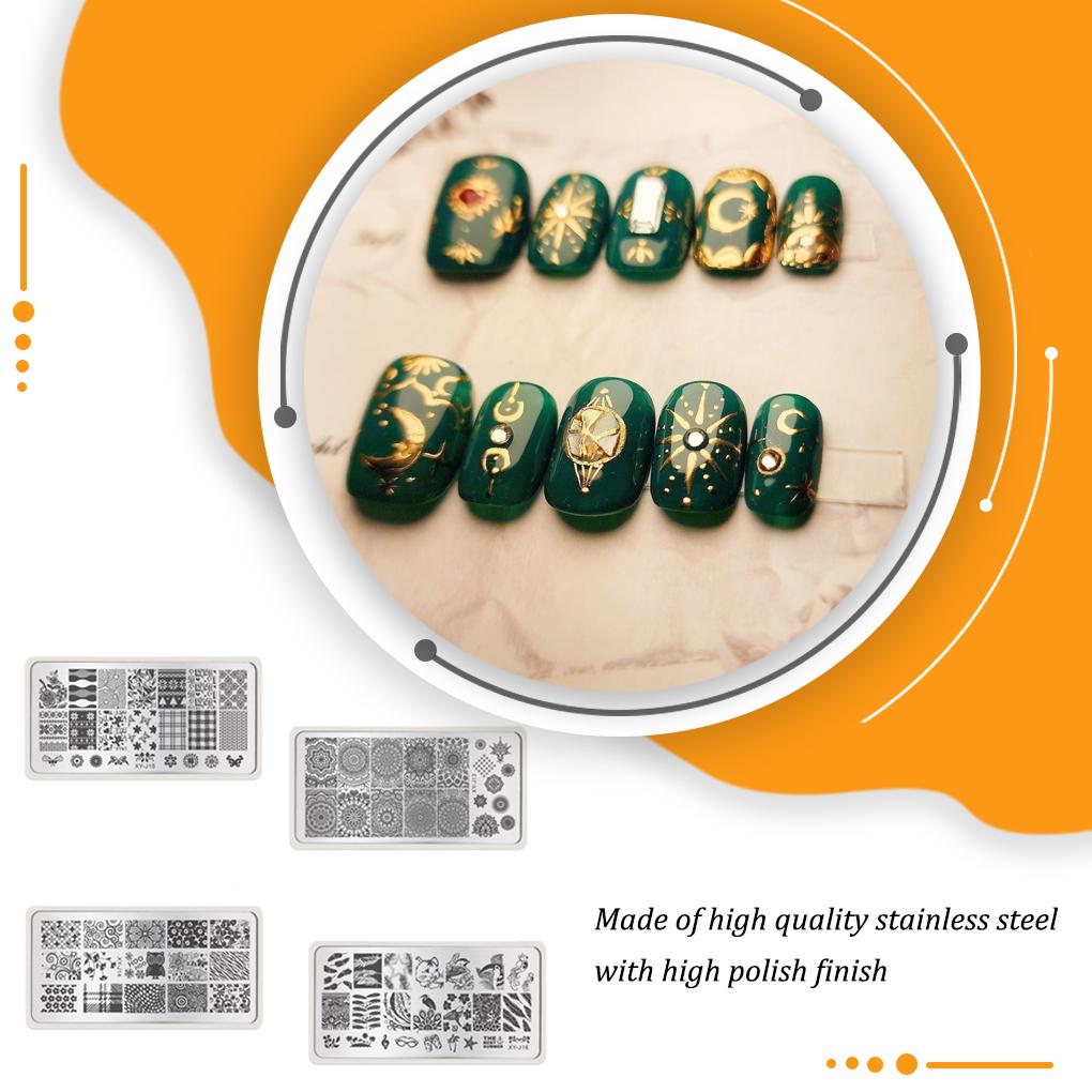 Nail Art Stamp Templates Plate Stencils Manicure Image Plate Gel Nail Polish DIY