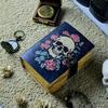 Skull & Roses Leather Journal: Gothic Handmade Diary with Lock