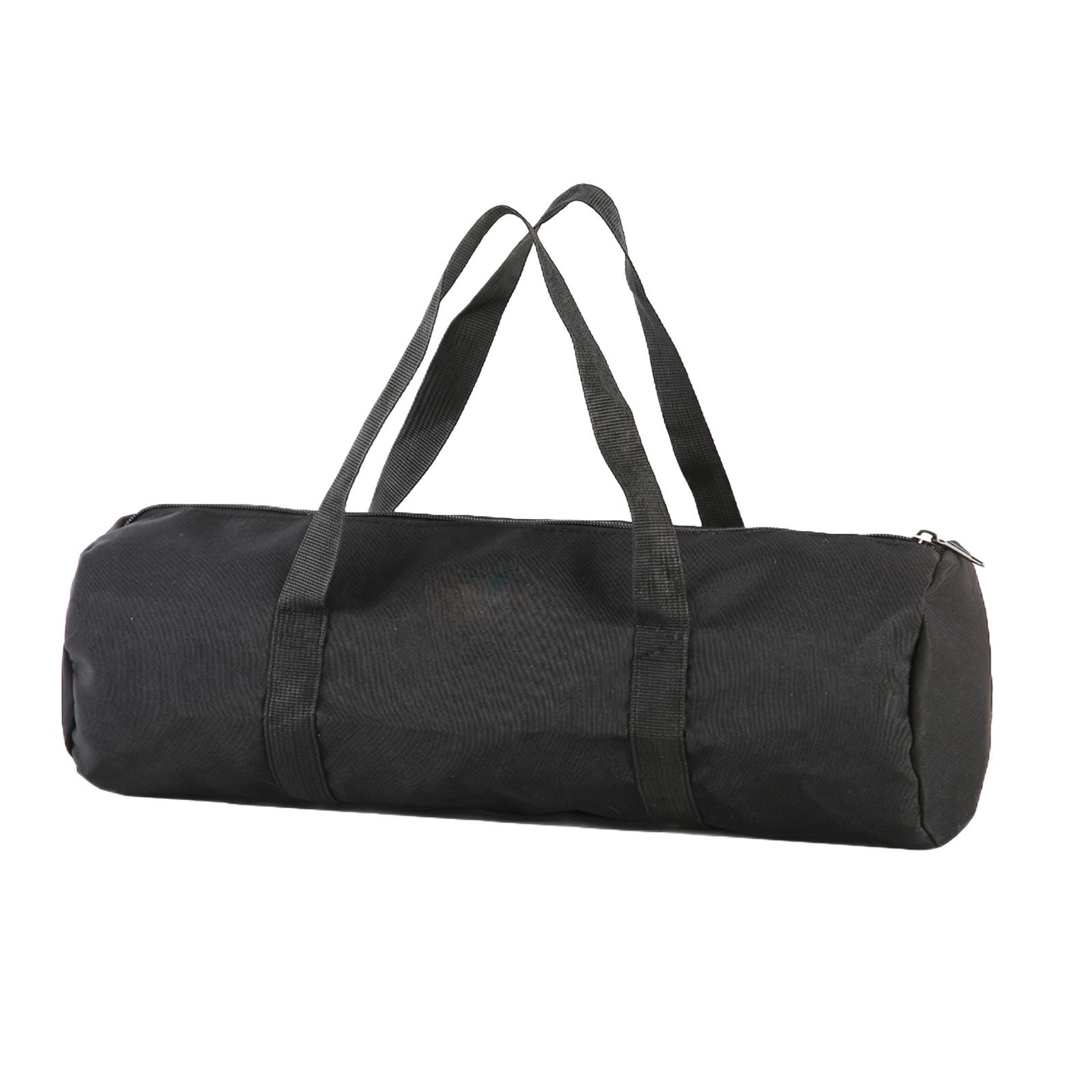 Outdoor Camping Stake Storage Bag Heavy Duty Portable Cylinder Carrying Case with Dual Handles for Tent Pegs and Camping Accessories one size чёрный