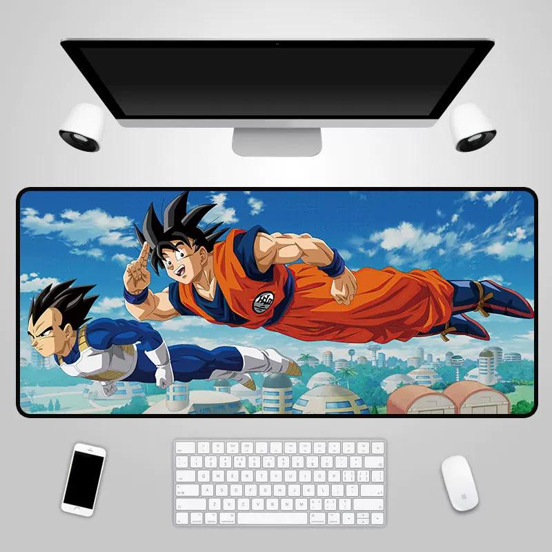 2026 Dragon Ball Leather Mouse Pad Son Goku Printing Pattern Large Size Game Gaming Keyboard Pad Boys Office Animation Non-slip Table Mat