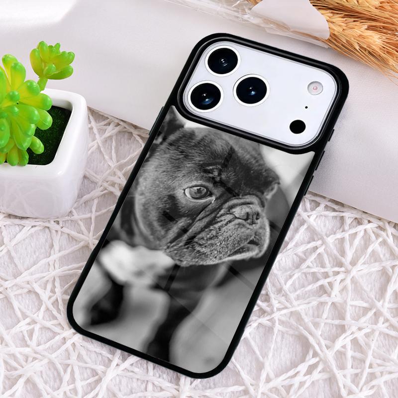 Cartoon Französische Bulldogge Handyhülle für iPhone 17 Air 16 15 11 12 14 13 Pro Max Stoßfeste Hülle
