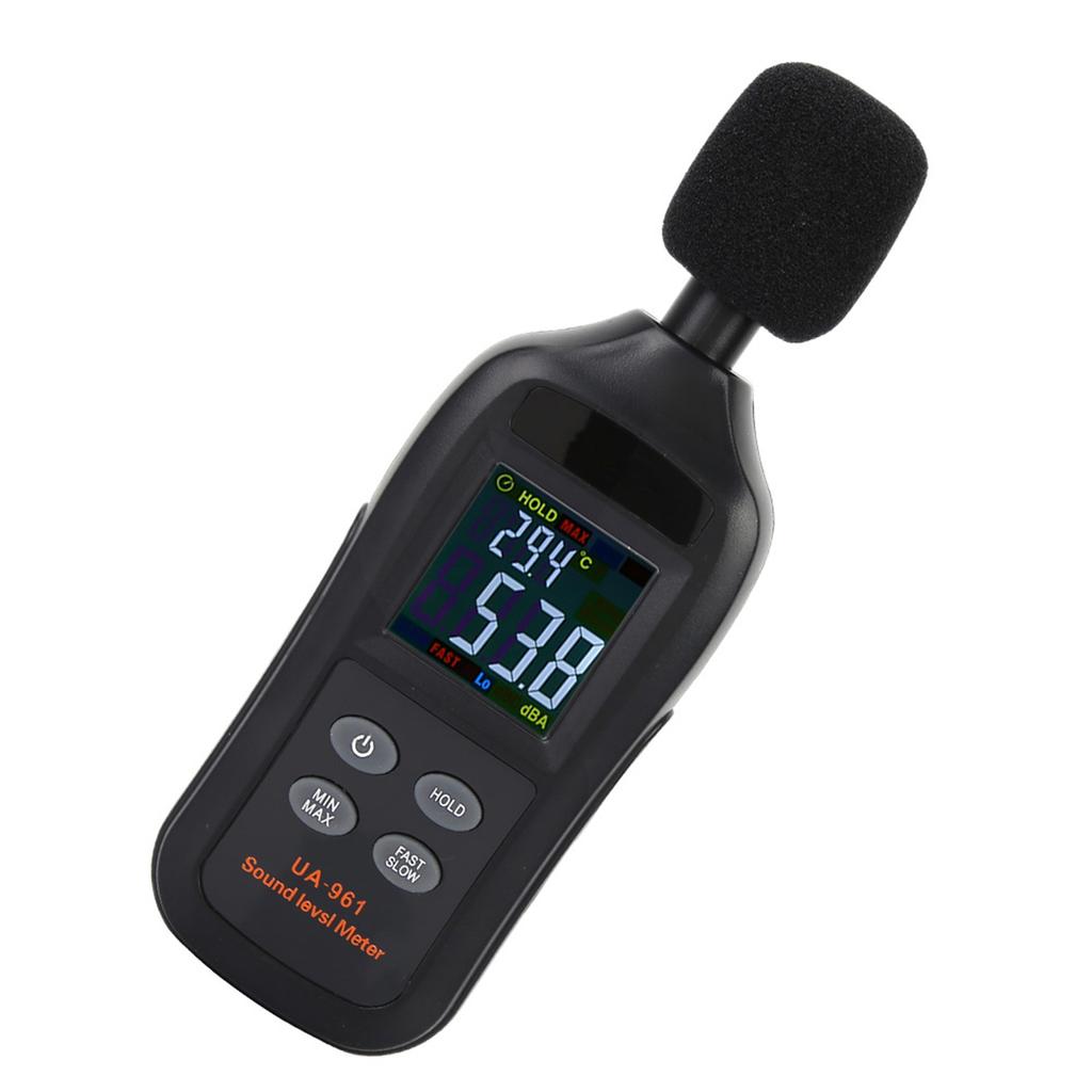 UA961 Schwarz Tragbares Handheld Digitales Schallpegelmessgerät Lärmtester