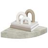 Vidaxl Narożne Półki Ścienne, 2 Szt., Szarość Betonu, 25X25X3,8 Cm Mdf