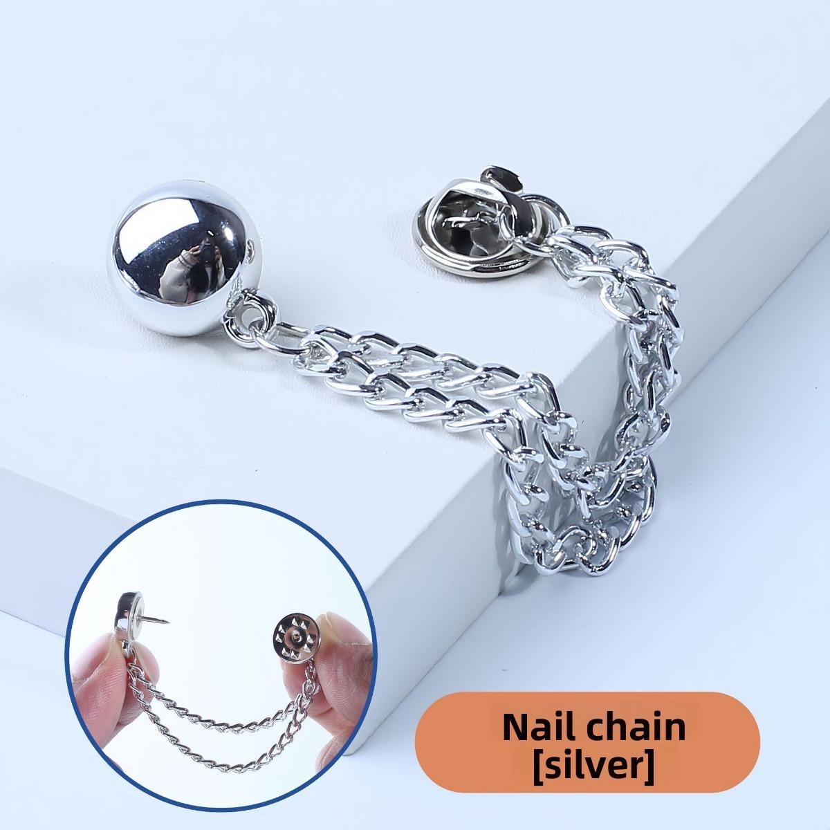 

Цепочка с магнитной застежкой, Застежка для фиксации рукавов, Поясная пряжка, Артефакт для укорачивания футболки, Пряжка для низа джинсов 11MM