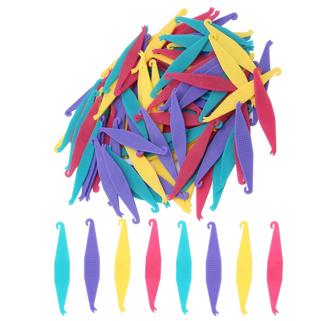 100pcs Dental Rubber Bands Placers Orthodontic Placers Tool for Braces Bands MultiColor