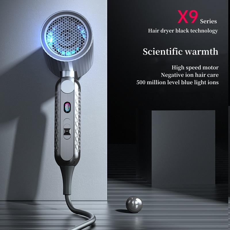 VR High-Speed Hair Dryer 1800W High-Power Blue Light Hair Care, Silent And Foldable Storage, Home Hair Salon Hair Dryer