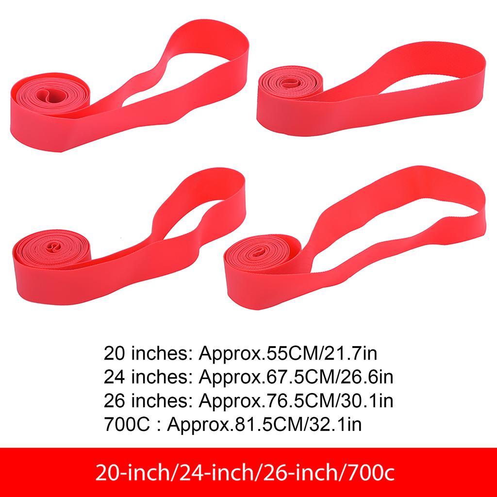 4Sizes 2PCS/Set PVC Bicycle Inner Tube Tyre Protection Pad Liner Bike Tire Rim Tape