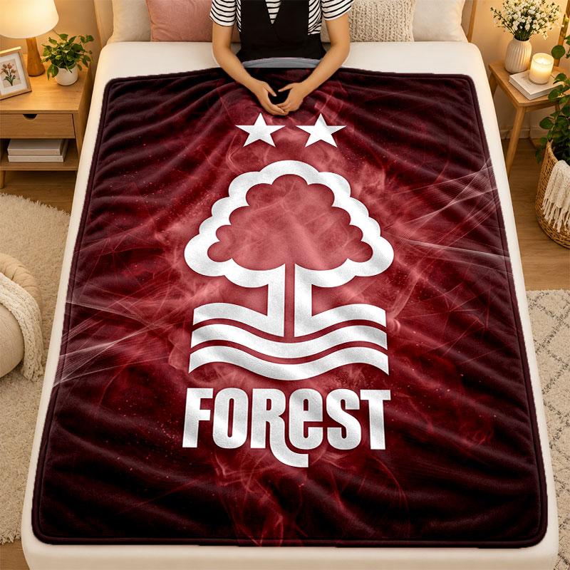 Flannel BlanketNottingham Forest Warm Soft Throw Blanket for Indoor Sofa Bed Living Room Use