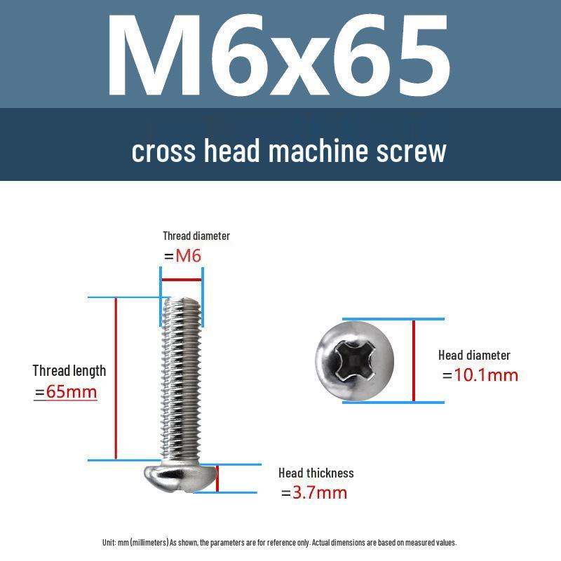 Yigu Direct 304 Edelstahl Kreuzschlitz Senkkopfschrauben M6-M10 Maschinengewinde