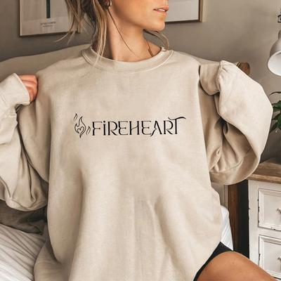 Fireheart Sweatshirt You Do Not Yield Sweater Throne of Glass Hoodie Women's Long Sleeve Sweatshirt SJM Actor Pullover Bookish Gift