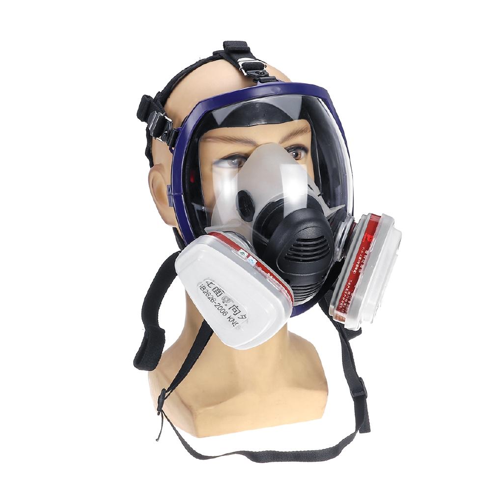 21 in 1 Chemische Gasmaske Chemische biologische radioaktive Kontamination Selbstansaugende Vollgesichtsmaske Gasmaske