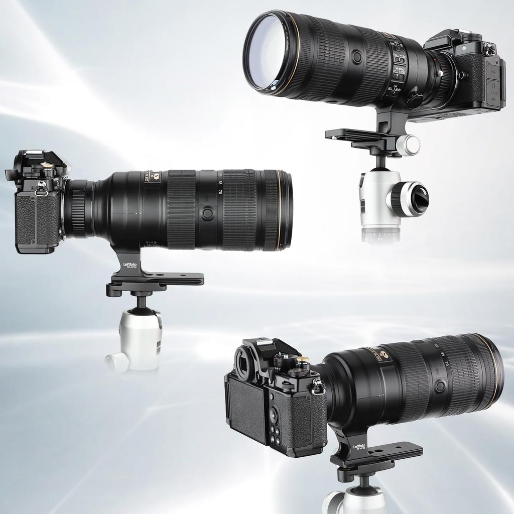 Leftfoto Replacement Lens Foot Base for Nikon Nikkor Mm FL ED VR 500mm PF ED VR Lenses Style Tripod Black AF-S 70-200 f/2.8E & AF-S f/5.6E -