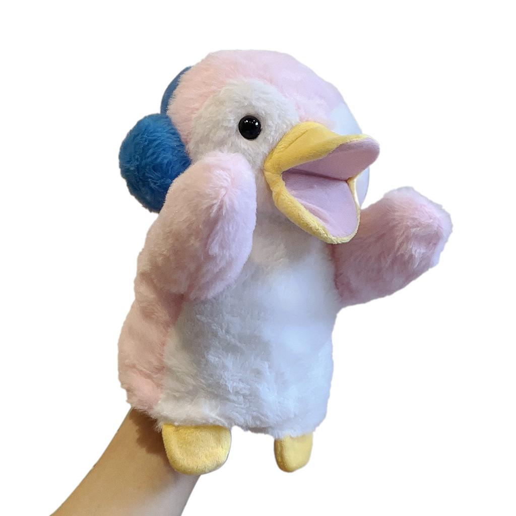Cartoon Animal Plush Hand Puppet Panda Crocodile Doll Children Prop Performance