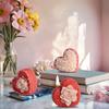 Rose Heart Shape Silicone Candle Molds 3D Heart Soap Silicone Molds for Epoxy Resin Candle Making Gypsum Decoration