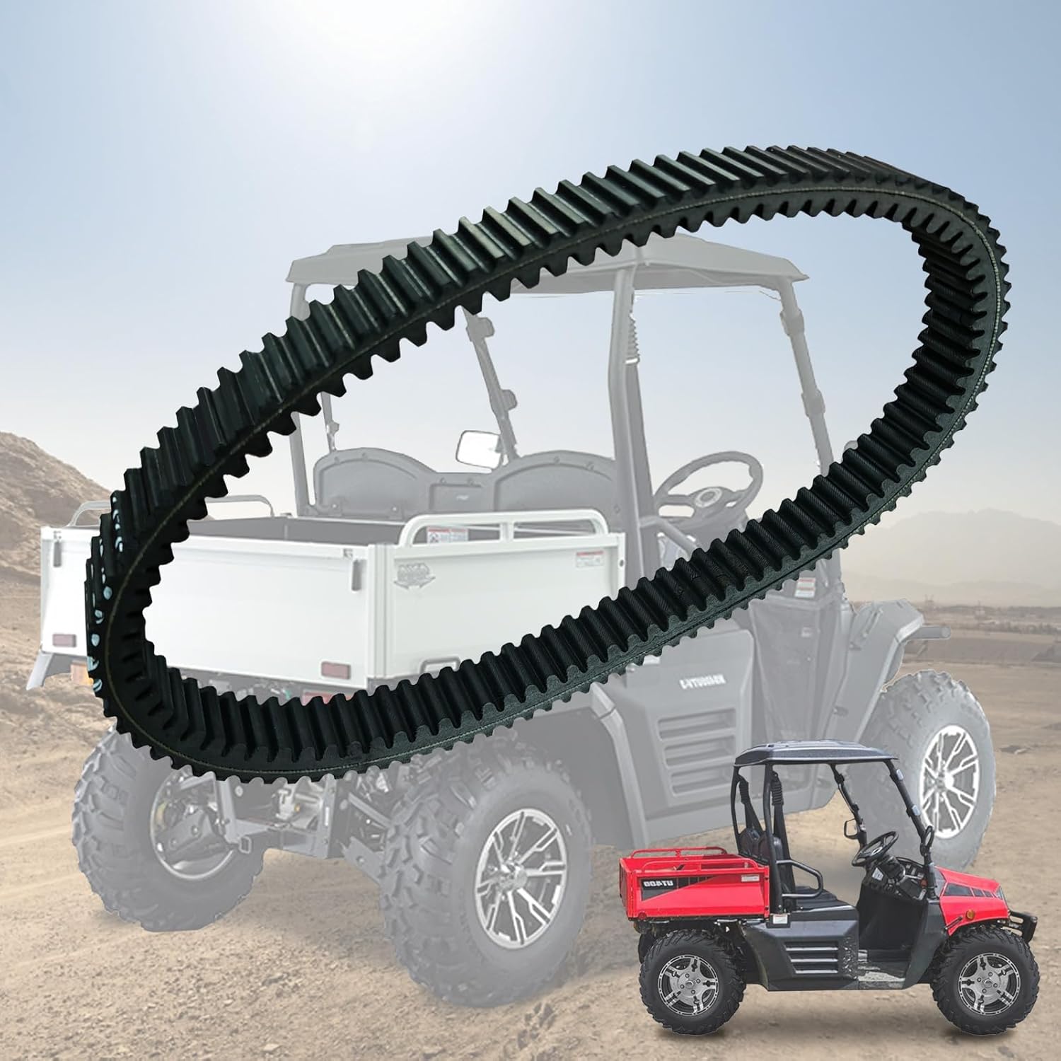

QYMOTO Hisun 400 Drive Belt 25300-003-0000 Compatible with Hisun 400 UTV ATV, HS400,Sector 400,Co-Leman UT400,Massimo MSU400