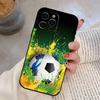 Soccer Ball Phone Case Silicone Soft For IPhone 17 16 15 14 13 12 11 X XR Plus Pro Max Plus
