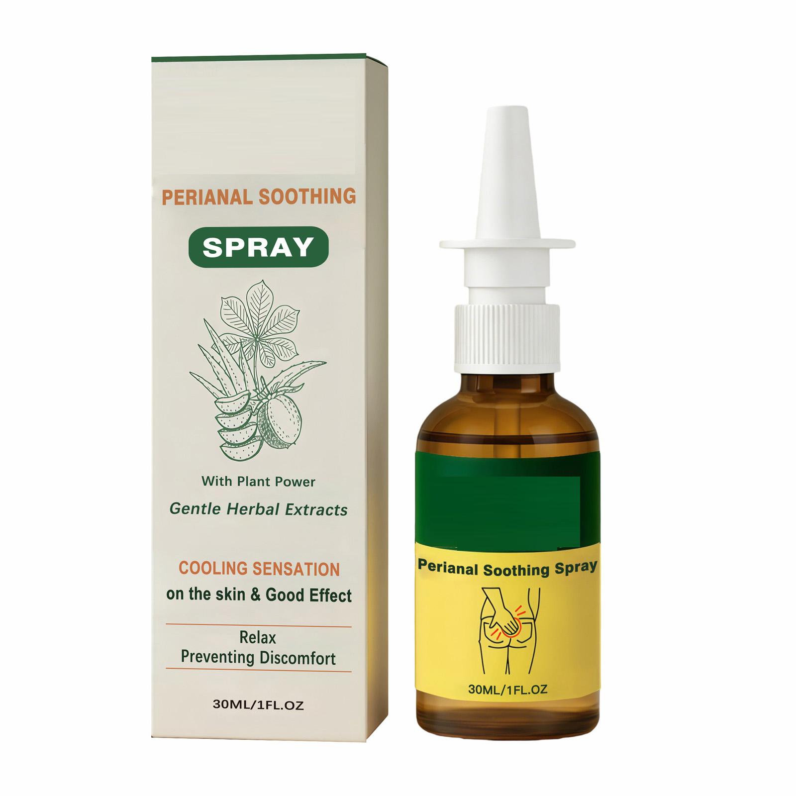 

Perianal Soothing Spray with Gentle Herbal Extracts for Skin Comfort and Cooling Sensation 30ml Bottle Suitable for Sensitive Skin Areas One Size