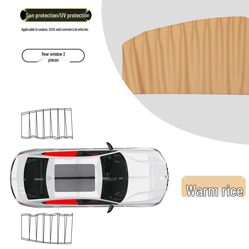 Magnetic Car Privacy Sunshade: Telescopic Side Window Curtain
