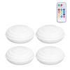 4 Stück LED Puck Licht RGBW 13 Farben Modi Fernbedienung Stanzfreie Installation Energiesparend