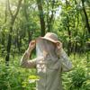 UV-Schutzhut mit Gesichtsmaske Atmungsaktiv Insektenschutz Breiter Rand Anglerhut Outdoor Sport Natur Wandern Camping Netzhut