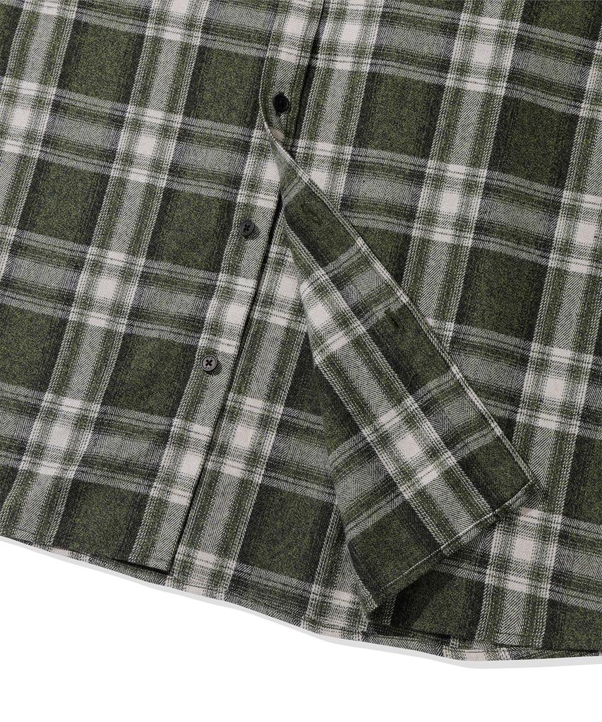CGP Vintage Check Shirt_Dark Khaki