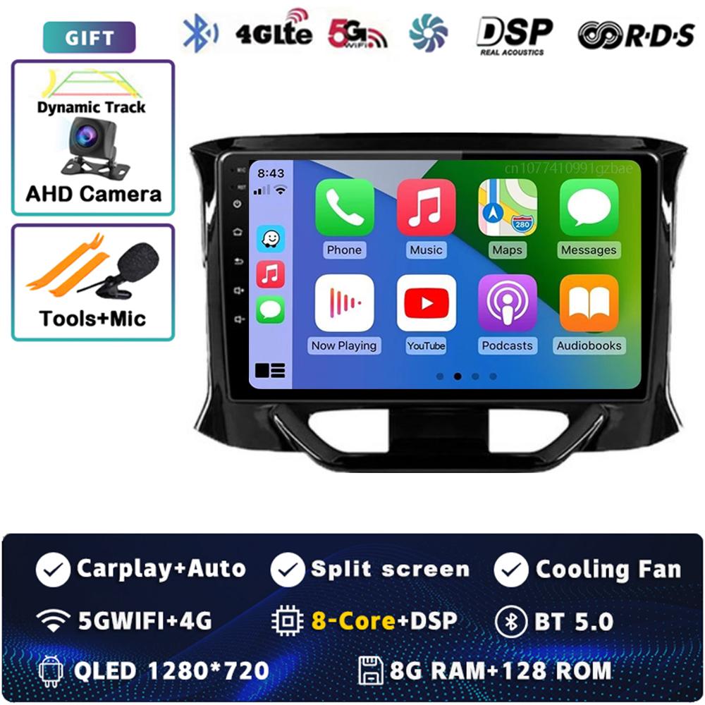 Android 14 Carplay Auto For LADA X Ray Xray 2015 - 2019 Car Radio Player Multimedia Stereo Navigation 4G+WIFI Head Unit Video BT