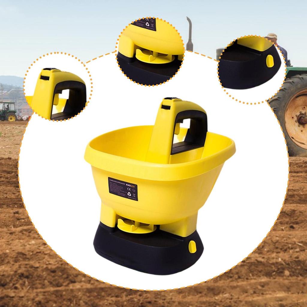 Lawn Spreader Handheld Power for Salt and Grit Grass Fertilizer