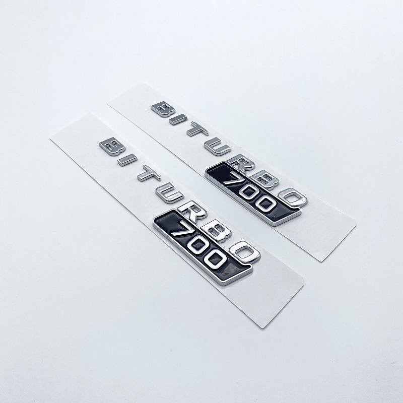 Auto ABS BITURBO 700 800 900 Logo Parafango Laterale Bagagliaio Carrozzeria Emblema Distintivo Adesivi Per Benz Brabus Classe G G700 G800 G900 W463