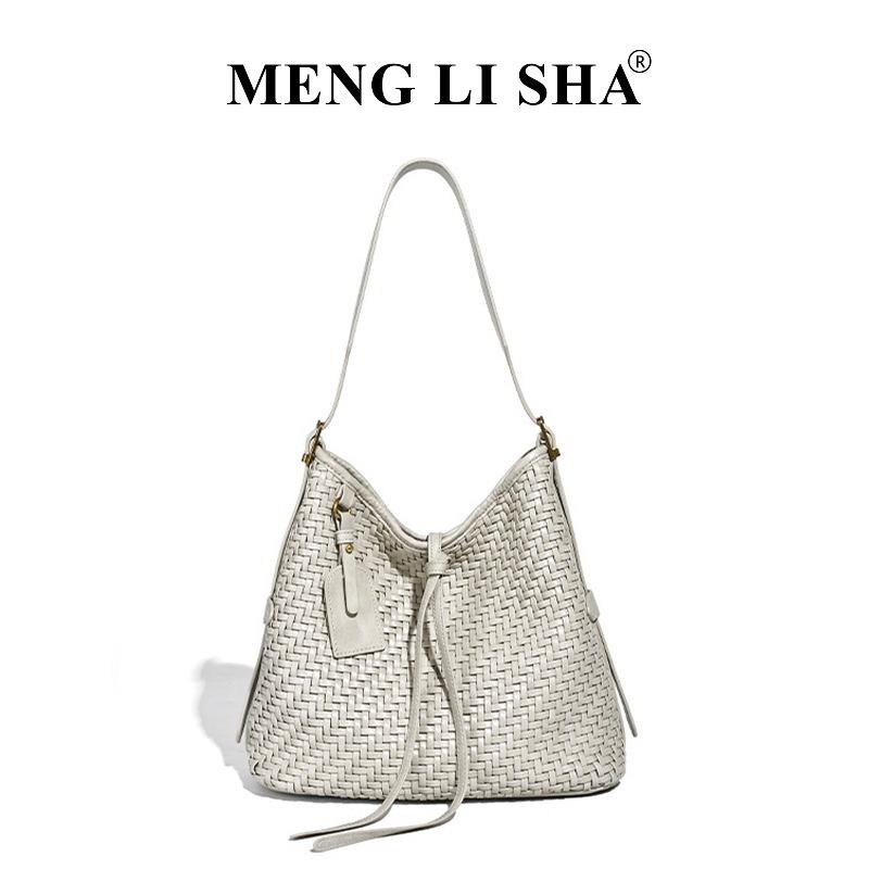 Retro new handwoven bag women's fashion versatile shoulder underarm tote bag commuter messenger handbag