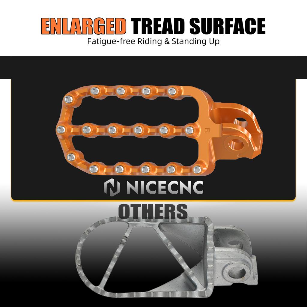 Forged Footpeg Footrest For KTM 690 Enduro R SMCR SMC R Husqvarna 701 SM Supermoto Enduro NORDEN 901 GASGAS ES/SM 700 2008-2025