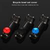 Bicycle Stem Top Cap Alluminum Alloy Road Mountain Bike Headset Cap Cover Screws Stem Spacers For 28.6mm MTB Fork Tube Cover