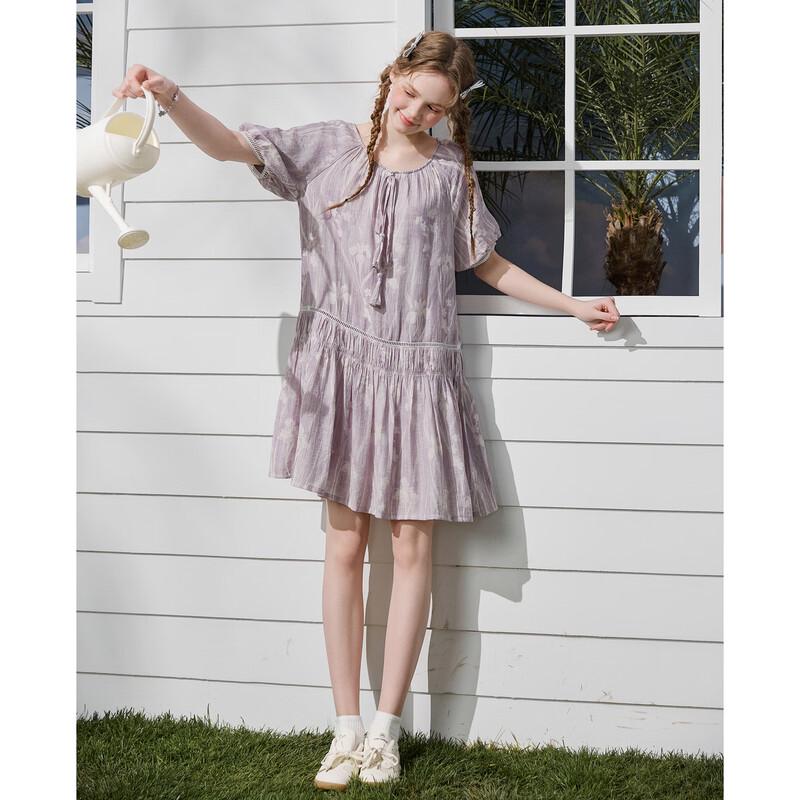 TonLion Women's Spliced Babydoll Dress
