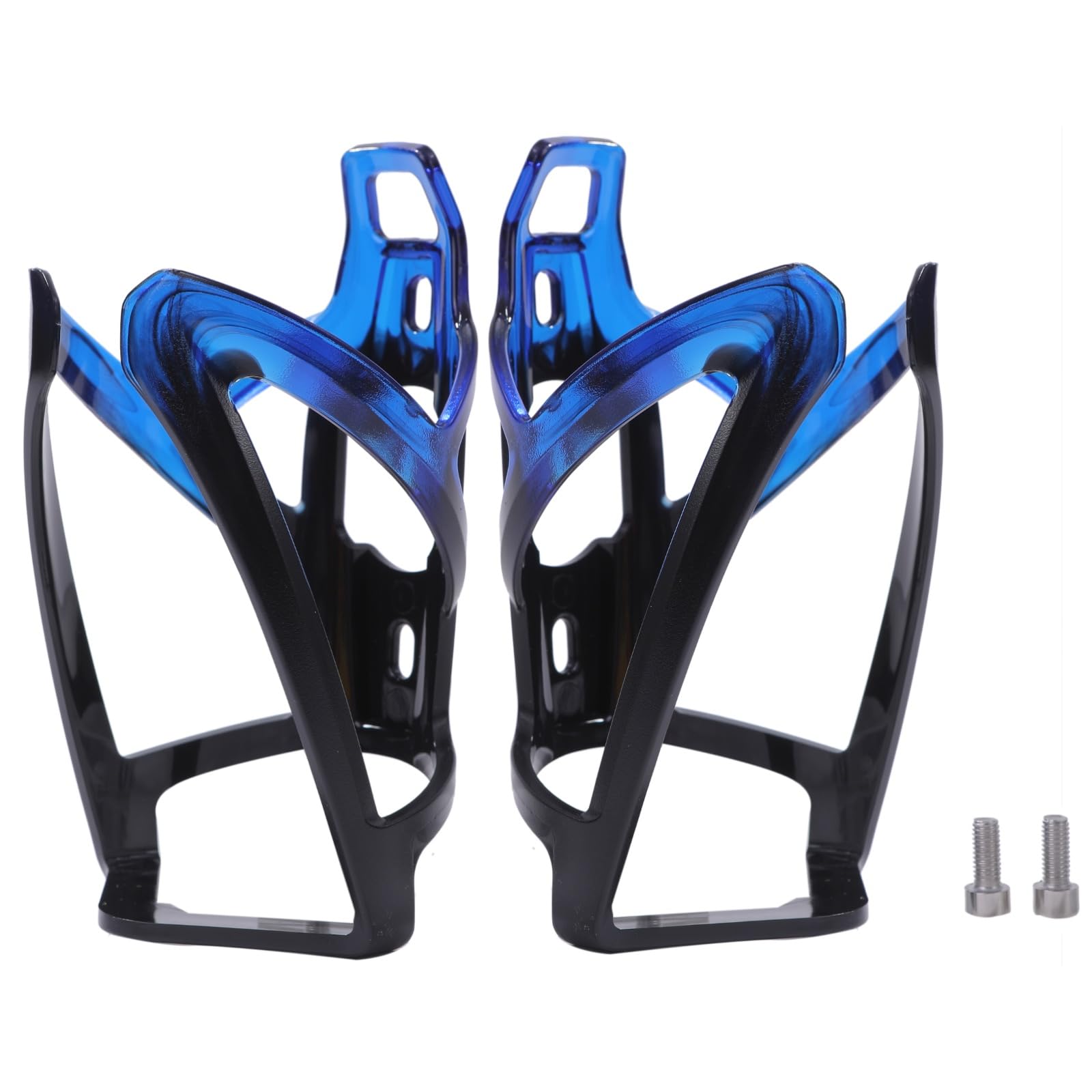 

Rubonarie Bottle Cages and Drink Holders for Set of 2 Bicycles, Lightweight, 40g, (Black/Blue)