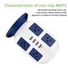 Tower Surge Protector with Surge Protector 8 AC Outlets 4 USB Port Power Strip Tower Long