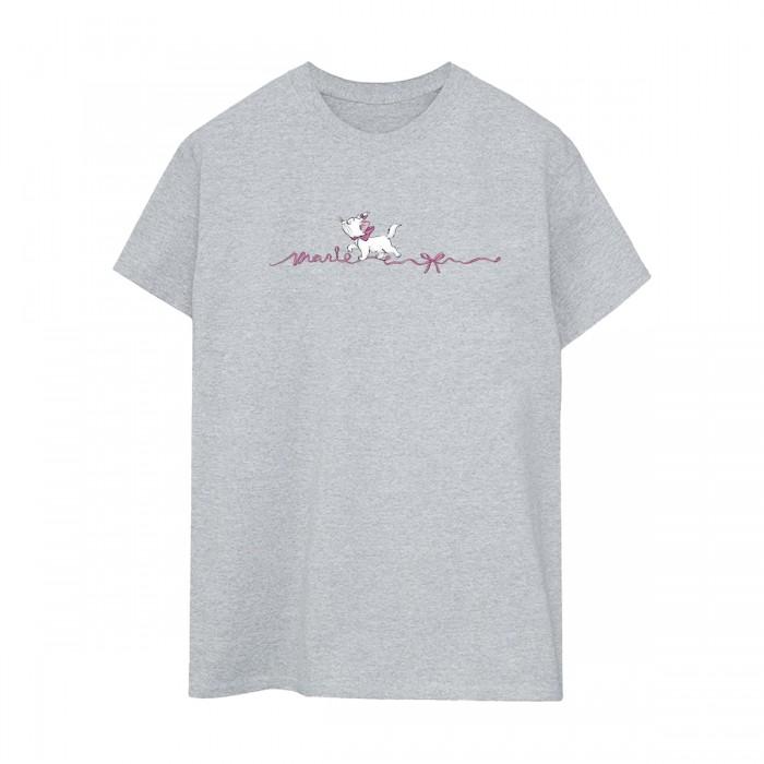 The Aristocats Womens/Ladies Marie Ribbon Boyfriend T-Shirt
