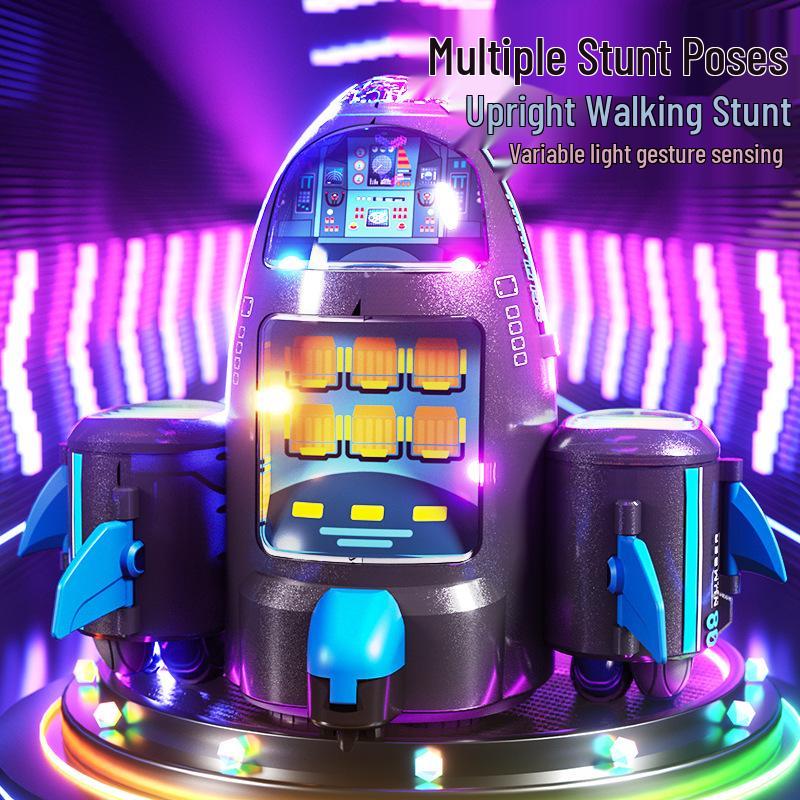 Gesture-Controlled Remote Stunt Car with Lights, Music, Spray, and 360° Drift for Kids