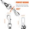 Dog Seat Belt, Double Dog Seatbelt Vehicle Safety Chew Proof Dogs Vehicle Safety Tether Cable,Double Clip No-Chew Pet Car Leash Lead,Car Safety